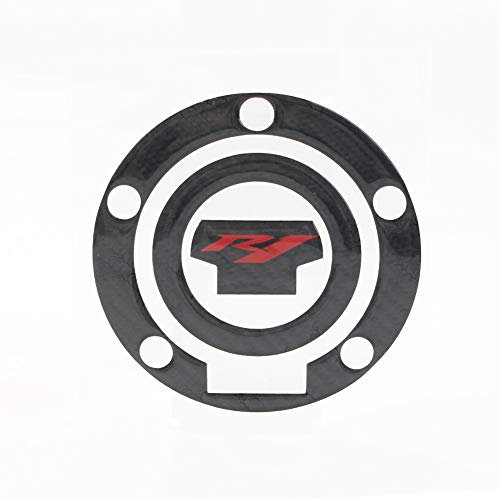 FSFY Motorrad-Tankdeckel, 3D-Aufkleber, Schutzpolster für Yamaha YZF1000 YZF-R1 R1M, Rot