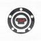 FSFY Motorrad-Tankdeckel, 3D-Aufkleber, Schutzpolster für Yamaha YZF1000 YZF-R1 R1M, Rot
