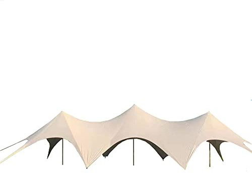 ASSYA Überdachung Im Freien DREI Dach Sonnenschutz Tragbare Faltzelt Ultraviolett-Proof wasserdichte Sonnenschutz für Camping, Picknicks, Grill,310 Grams of Cotton Fabric