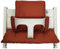 Shabany® Hochstuhl Sitzkissen 100% Bio Baumwolle | Classic Kissen Sitzbezug | Hochstuhlauflage | 2-teilig passend für Stokke Tripp Trapp Kinderhochstuhl |maschinenwaschbar | einfache Befestigung