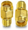 TUOLNK SMA Koaxialadapter Kabel Geschlecht RP SMA Stecker zu SMA Buchse RP SMA Stecker auf SMA Jack Coax Adapter Low Loss für WiFi Radio Antenne, Eingangskabel Audio, Router RF SMA Anschluss 2PCS