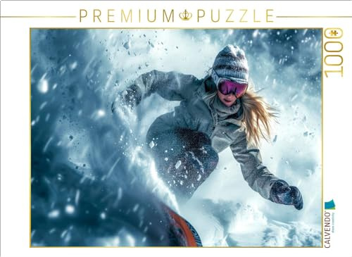 CALVENDO Puzzle Snowboard-Vergnügen pur | 1000 Teile Lege-Größe 64 x 48 cm Foto-Puzzle für glückliche Stunden
