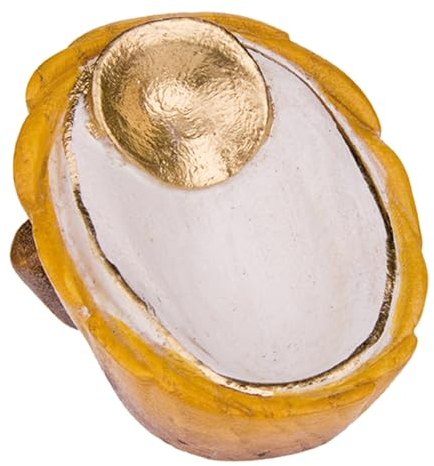 Krippenfiguren aus Holz - Heilige Familie | Maria Josef und Jesuskind | geschnitzt aus Eschenholz | mit Wasserfarben handbemalt | hergestellt in der EU | natürliche Farbtöne | 15 cm (Barren)