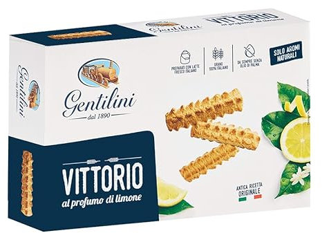 Gentilini Biscotti Vittorio al Profumo di Limone, Antica Ricetta Originale 250g