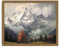 XMMPOT Vista Moody Leinwand-Wandkunst: gerahmte Wandkunst für Wohnzimmer, Schneeberge, Badezimmer, Wanddekoration, Drucke, 30,5 x 38,1 cm