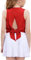 Arshiner Sport-Shirt für Kinder Mädchen Ärmellos Offen Tanktop mit Bindeband Hinten für Training Laufen Tennis Volleyball Handball Sommer Sport Tops Rot 150 11-12 Jahre