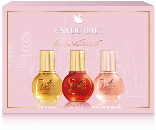 Gloria Vanderbilt Discovery Perfume Set (No. 1, In Red, Miss Vanderbilt 30ml Each) - Women's Perfume Gift Set
