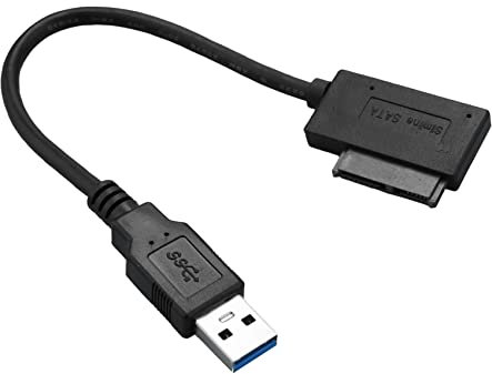 Joskeijky USB 3.0 A 7 + 6 13 Pin Slimline Laptop Sata CD/DVD Rom Adattatore per Lettore Ottico