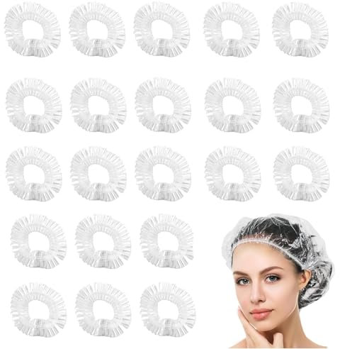 100 pcs Shower Caps Disposable, Large Shower Cap, Waterproof Shower Cap, Waterproof Hair Caps, shower cap for women, For Home Use, Hotel, Spa, And Hair Salon