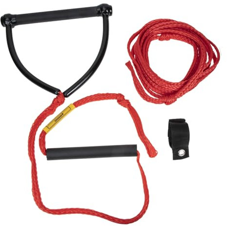 KOMBIUDA Wasserskiseil mit Aluminiumgriff und Polypropylen Robust Hoher Abriebfestigkeit Angenehmem Griff für Wakeboarding und Knieboarding