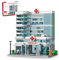 TOY PLAYER 1350 Teile City Krankenhaus-Spielzeugbausatz mit LED-Beleuchtung, kompatibel mit Lego, modulares dreistöckiges Architektur-Set für Erwachsene, Geschenkidee für Kinder ab 10 Jahren
