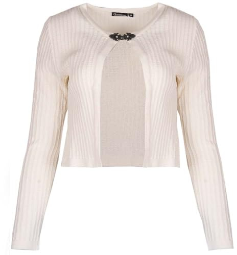 OS Trachten Strickjacke Mia Damen | Kurze Trachtenjacke zum Dirndl | Strick Trachten