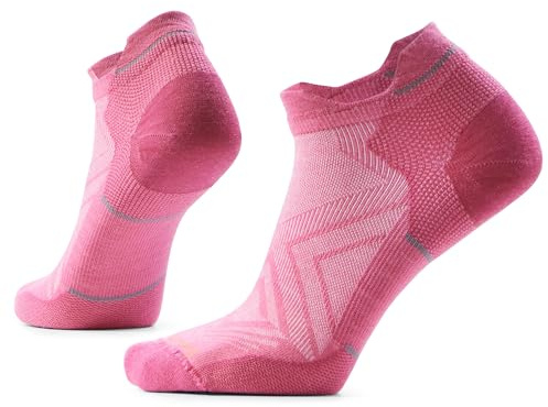 Smartwool Womens Run Zero Cushion Low Ankle Socks Garden Pink Medium
