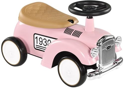 AIYAPLAY Kinder Rutschauto, Kinderfahrzeug mit Stauraum, Kinderauto, Rutscherfahrzeug mit Kippschutz, Rutscher für 1-3 Jahre Kinder, Rosa, 58 x 27 x 35 cm