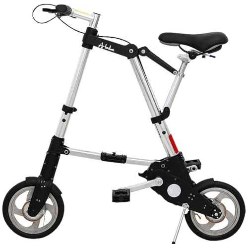 Caikbms 8/10 Zoll Mini-Faltrad, Ultraleichtes Tragbares Faltrad Für Erwachsene Studenten, Faltbares Pendlerrad Für Outdoor-Sport, Radfahren, Reisen Und Pendeln B,10in