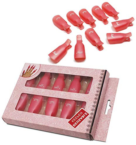 10 Wearable Soaker Wrap Cleaner Clip Cap Gel Polish Remover UV Acrylic Nail Art