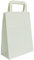 Carte Dozio - Shopper in Kraft color Bianco, maniglia piatta, f.to cm 27+12x37, cf 25 pz