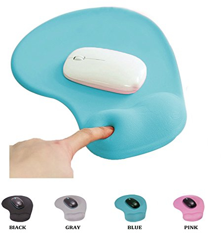 SHESHY Mousepad Poggiapolsi,Tappetino per Mouse,Gaming Mouse Pad con poggiapolsi - Con Comodo Supporto in Gel per Polso - Base in Gomma Antiscivolo,Ergonomico