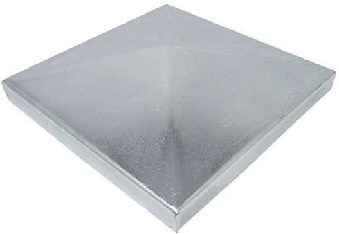 SO-TOOLS® Pfostenkappe Pyramide Stahl verzinkt Abdeckkappe für Pfosten 120 x 120 mm