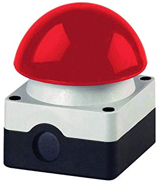 Grobhandtaster Fußtaster Pilztaster IP 65 Not-Aus Taster 1 Schließer 1 Öffner AP