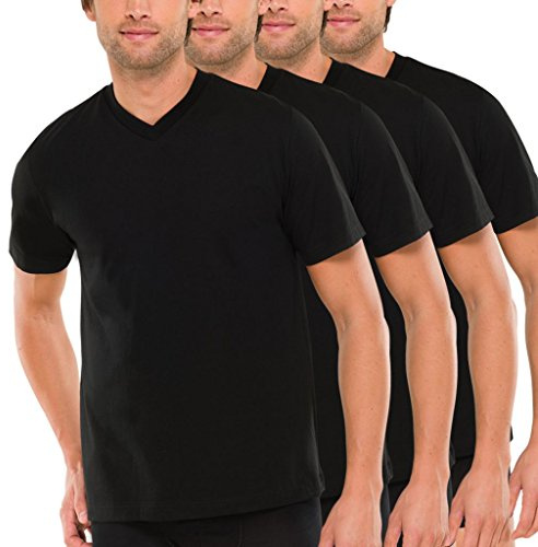 Schiesser 4er Pack American T-Shirt V-Ausschnitt - 008151