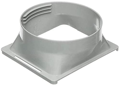 wojonifuiliy Verbinder Lüftungsrohr Ø 150, Abluft-Rohr ABS, A/C-Auspuffschlauch Verbinder, A/C-Fensteradapter - A/C Exhaust Hose Coupler, A/C Window Adapter (Quadratisch auf Rund) (A)