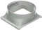 wojonifuiliy Verbinder Lüftungsrohr Ø 150, Abluft-Rohr ABS, A/C-Auspuffschlauch Verbinder, A/C-Fensteradapter - A/C Exhaust Hose Coupler, A/C Window Adapter (Quadratisch auf Rund) (A)