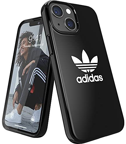 adidas 47068 Compatible with iPhone 13 Mini 5.4 Case, Original Shaped Case, Protective Case, Black