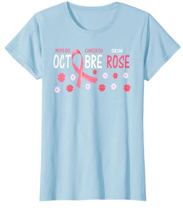 Octobre Rose Ruban Rose Lutte Contre Cancer Du Sein T-Shirt