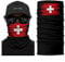 ShopINess Unisex Erwachsene Multifunktions Schlauchschal Halswärmer Neckwarmer Flaggen-Stil Fußball Weltmeisterschaft (Schweiz)