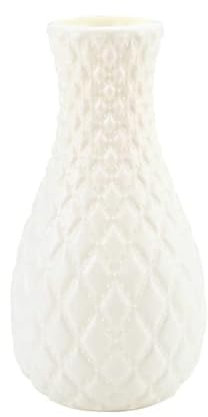 AAPIE Kunststoffvasen Home Decor Pflanzenvasen im nordischen Stil mit Diamantmuster Bum Vase für Tischregale