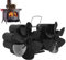 VENTDOUCE chimenea – 12 chimenea con no eléctrico | chimenea colgante doble motor para estufa leña, quemador troncos pellets