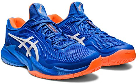 ASICS Court FF 3 Novak Tennis Lace-Up Blue Synthetic Mens Trainers 1041A361_960