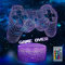 Lerelin Gamepad 3D Illusion Lamp LED Night Light, USB Powered 16 Colours Flashing Remote Control Switch Bedroom Decoration Lighting Light Kids Adults for Boys Girls Birthday, Festival Gifts