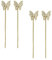 Oaiyeie Lymphvity MagneTherapy Germanium Ohrringe - Glänzende Diamant-Schmetterlings-Ohrringe für Lymphdrainage (2 Paare, Gold)