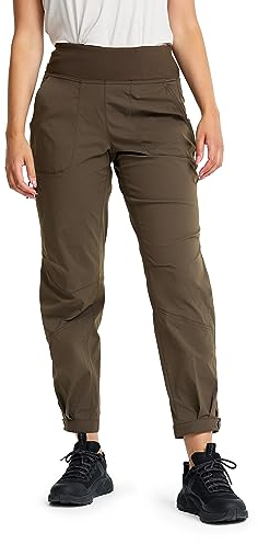 RevolutionRace Breezy Outdoor Pants für Damen, Leichte und atmungsaktive Hose für den Alltag und alle Outdoor-Aktivitäten, Mud, M