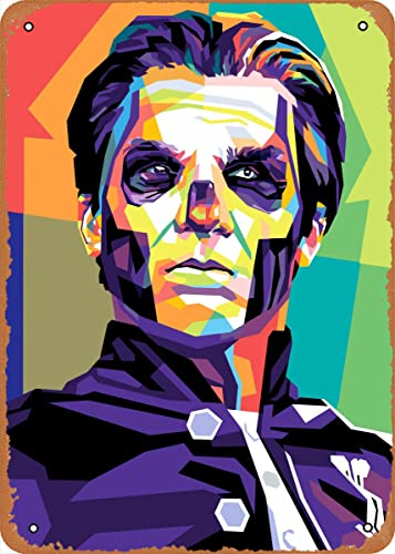 Zuhhgii Vintage Metall-Blechschild Papa Emeritus Wpap Musik Bar Pub Cafe Wand Küche Badezimmer Poster Karaoke Retro Dekor Kunst 20,3 x 30,5 cm