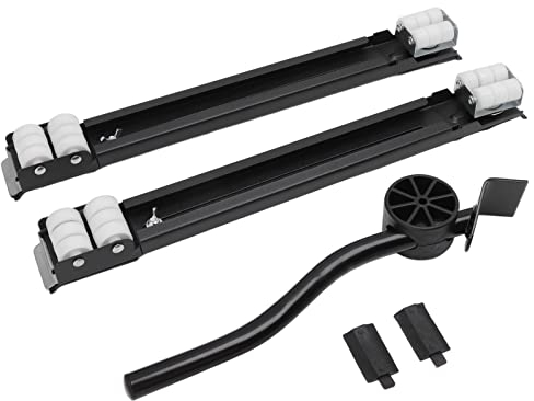 oceanside Rodillo Extensible para Electrodomésticos, Rodamiento De Carga De 300KG, Base De Rueda Universal para Lavadoras, Refrigeradores, Secadoras Y Lavavajillas(Negro)