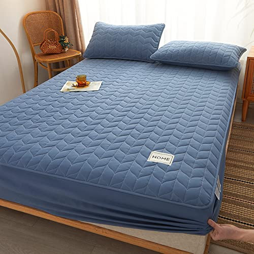 JIANINGHOME Spannbettlaken 150x190,Weiches Spannbetttuch, Extra Tief, FüR Einzel, Doppel, Kingsize Und Super-Kingsize-Betten, Waschbarer Matratzenschutz