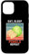 Hülle für iPhone 15 Pro Pomelo Repeat Vintage Pomelo Lover im Retro-Look „Eat, Sleep“