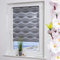 ourdeco® Doppel-Rollo, Duo-Rollo / 75 x 150 cm in Wellenform Wave grau/lichtdurchlässig, Blickdicht/Klemmen=Montage ohne Bohren=Smartfix=Klemmfix=Easy-to-fix