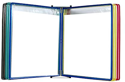 XSMYdpuk Wand-Dokumenten-Organizer, wandmontierter Dokumentenhalter, Flipchart-Ständer A4, wandmontierter Display-Aktenhalter (Farbe: Mehrfarbig, Größe: 13 x 9 x 3,9 Zoll) (Farbe: Mehrfarbig, Größe: