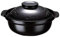 Sopa de cerámica cazuela con tapa,sopa china/arcil Olla de cocción lenta grande y redonda con dos asas y tapa(1.96L)