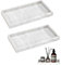 Bieiyhe 2 Piezas Bandeja Marmol Baño 19.6x10.2x1.8cm,Bandeja Decorativa,Bandeja Rectangular,Bandeja de Almacenamiento,Bandeja de CosméTicos,Bandeja Jabón,Bandeja Organizadora para Cocina