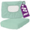 Jersey Nackenkissen Bezug 40x60 cm Türkis - Kissen Spannbezug Elastisch - Baumwolle Kissenbezug für Gesundheitskissen und Nackenstützkissen