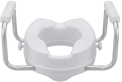 Sedile Rialzo WC con Braccioli Universale Regolabile, Alzawater