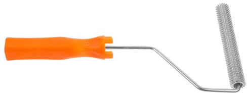 NUOBESTY Nail Roller Aluminium Spiked Roller Mit Griff Entlüftungsrolle Zur Blasenentfernung Für Selbstnivellierenden Estrich Langlebig Und Verschleißfest