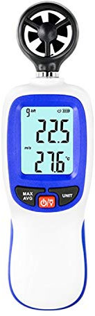 WT82B Digital anemometro Dati attesa di temperatura/velocità del vento anemometro Velocity anemografo spegnimento automatico palmare misuratore del vento