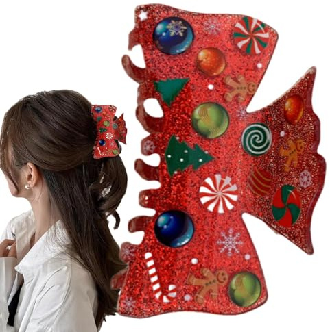 Barrettes Griffes De Noël Pour Femmes Barrettes Coiffantes Grandes