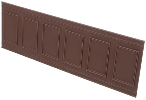 Alasum Modanatura Adesiva per Casa delle Bambole in Miniatura Mini Rivestimento in Legno Autoadesivo Leggero per Battiscopa Bordatura Staccabile Decorativa per Pannelli da Parete per